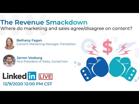 The Revenue Smackdown: Where do marketing and sales agree/disagree on content?