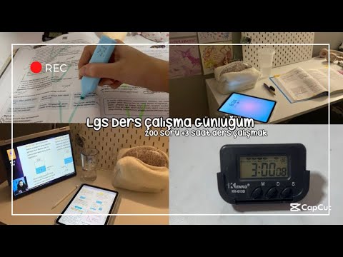 Lgs Ders Çalışma Günlüğüm#9 /200soru+3saat /#keşfetedüş #lgsdersçalışmagünlüğüm #studymotivation 