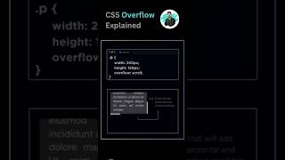 Overflow property in css #coding #css #shorts