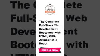 The Complete Full-Stack Web Development Bootcamp with HTML, CSS, JavaScript & React