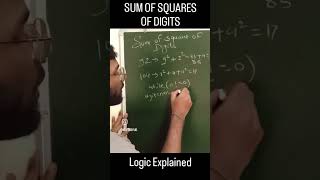 Leetcode logic , Sum of square of digits # #computerscience #viral #dsa #codewiz #codehack