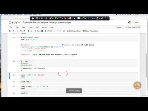 Tuples in python