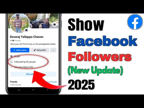 How to Show Followers on Facebook 2025 || Facebook Follower Option || Facebook Followers Settings