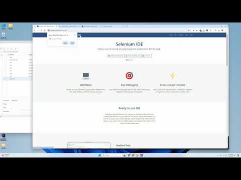 No Code - Testing Web via Selenium IDE -