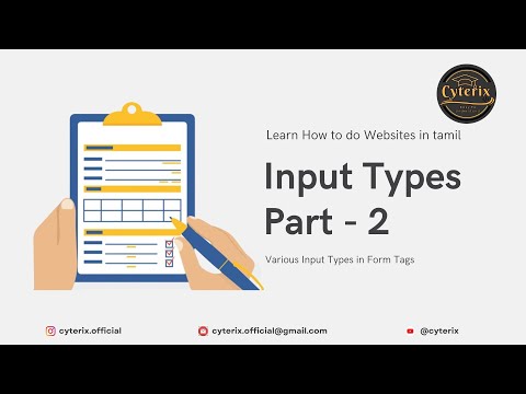 HTML Input Types Part - 2