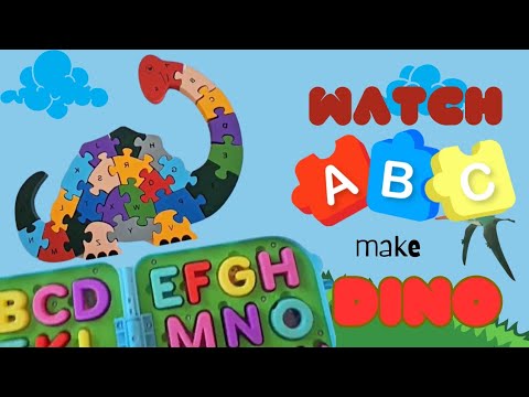 ABC Puzzle Magic! Watch Letters Make Dinosaurs Appear #abcd #toddlers #kids #kidslearning