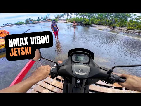 NMAX VIROU JETSKI - TRAVESSIA BARRA DE CUNHAÚ PARA PIPA RN #nmax