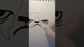 GRUMPY CAT #shorts #grumpy #cat #art #drawing #grumpycat #tattoo #sketch #artist #wordattack88