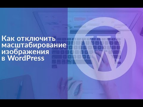 Как отключить масштабирование изображения в WordPress