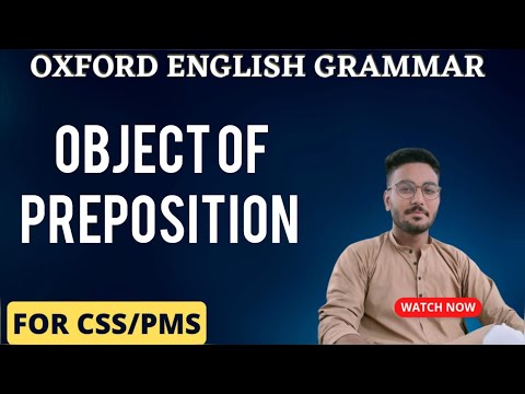 Object of Preposition | CSS/PMS Oxford GRAMMAR | Zoom Classes #CSSGRAMMARWITHSHAHERYAR