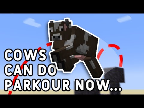 I taught mobs how to do parkour in Minecraft (Player Motion Recorder)