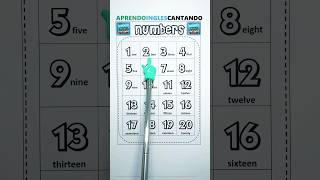 Canta los números en inglés y aprende fácilmente del 1 al 20 #aprendoinglescantando6191 #ingles