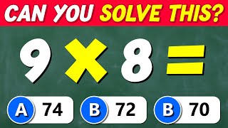 Can You Pass This Math Quiz? 🤓➕🧠 Easy, Medium, Hard, Impossible!