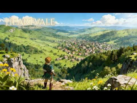 HEARTVALE | The Hero’s Quiet Return | Peaceful Village Fantasy Ambience for Relaxation & Focus