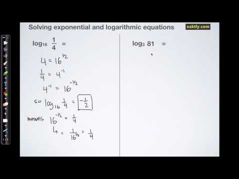 Solving log & exponential equations (2)