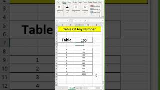 How To Create Any Number Of tables in Excel.  #excel #exceldataanalytics #exceltech #exceltips