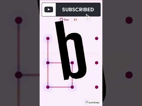 B Pattern lock  | Pattern lock design | Alphabet pattern lock | Pattern lock style 💘💘#short