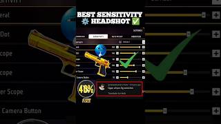 Free Fire Headshot Sensitivity Setting ⚙️ ✅ Desert Eagle Best Sensitivity || Free Fire 🔥