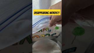 How did the words disappear?? | Science Magic #science #easyscience #scienceexperiment