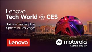 Lenovo Tech World @ CES 2026 | Live from Sphere