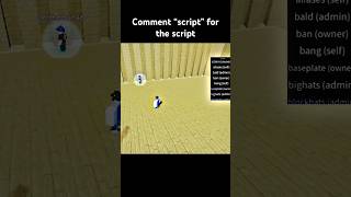 This Roblox script can ban people (FE) #roblox #scripts #shorts