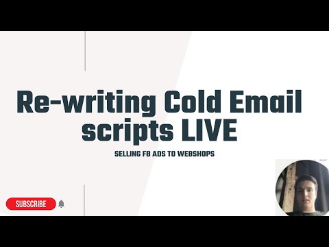 Rewriting Cold Email Script for Marketing Agencies live - Episode 1