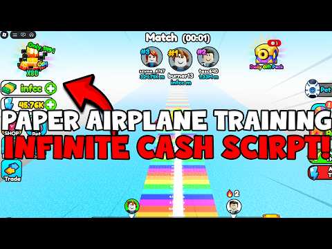 Paper Airplane Training Script Auto Farm Wins Energy Rebirth Guide (Roblox 2026)