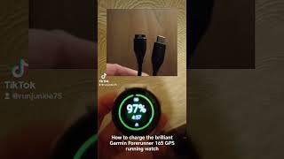 How To Charge Garmin Forerunner 165 GPS Running Watch. #garminForerunner165 #garminuk #running