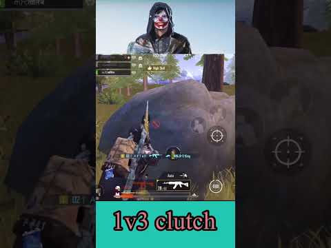 1v3 Clutch in bgmi | 1 v3 clutch | Bgmi shorts #shorts #youtubeshorts #bgmi @JONATHANGAMINGYT @AMOPji