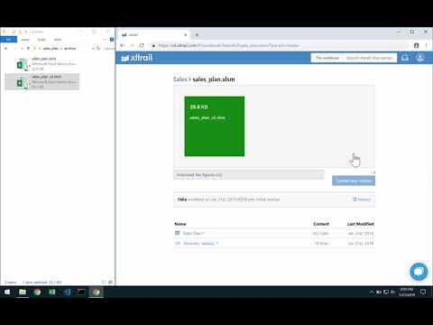 xltrail quickstart: Excel version control via drag and drop
