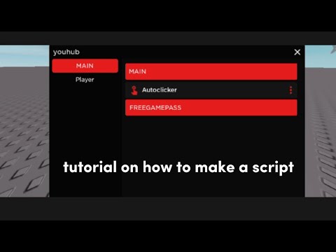 tutoring on how to make a script