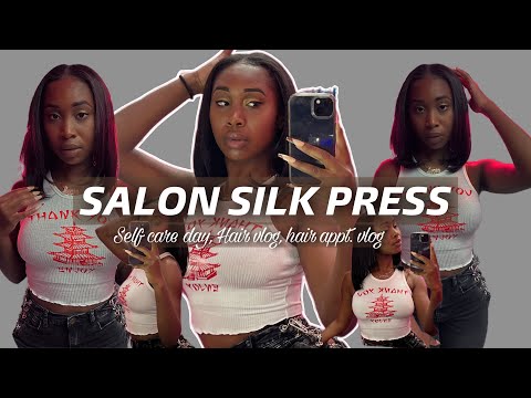 How to silk press natural hair| Come with me to the salon| Maintenance vlog| vlogmas 2022