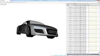 XML3DRepo - progressive loading of 1M polygon model in a web browser