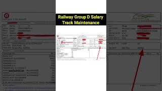 Railway Group D Track Maintenance Salary | Railway Salary | #groupdsalary #job #trending #shortvideo