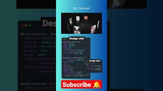 3D Pictures Carousel creativity #html #css #javascript