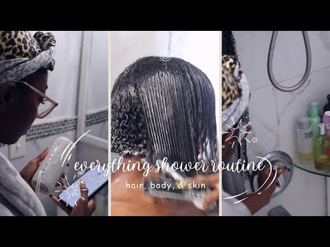 Everything Shower Routine | hair steaming, exfoliation, vanilla body care