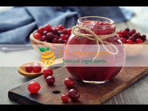 Cranberry extracts,Vaccinium Macrocarpon extracts, benefits, production,organic,2018