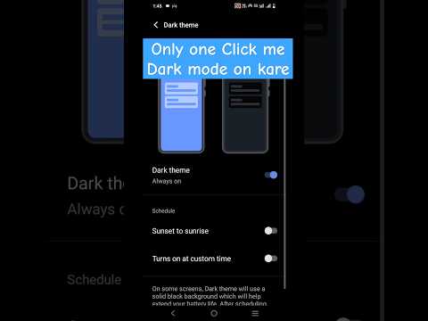 How to enable dark mode on vivo mobile #shorts #shortsfeed #darkmode