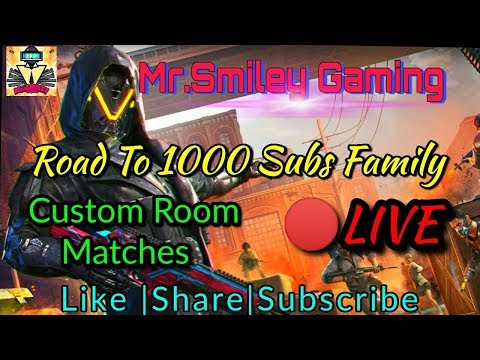 PUBG MOBILE Custom Room Matches🔥By our Mr.Smiley Gaming