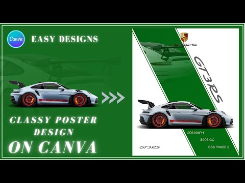 Classy Poster Design on Canva Tutorial for Beginners