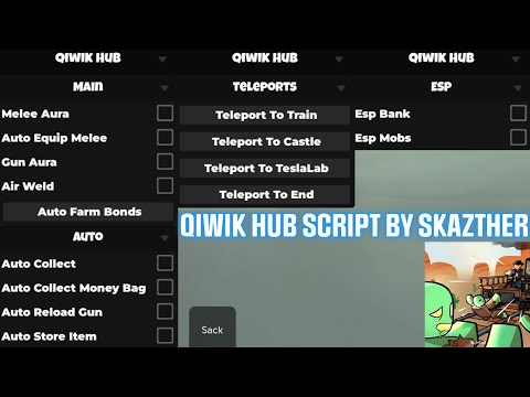 Dead Rails QIWIK HUB Script *No Key* - Auto Farm Bonds, Teleport, Air Weld & Many More For Mobile/PC