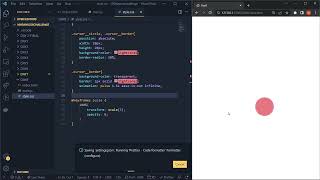 100 Days CSS Challenge Day #8 |  Custom Cursor  in HTML CSS | Code With Marish😎