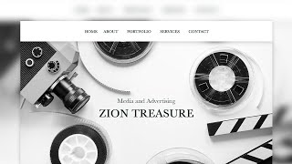Media Advertising Web Design Layout | Tutorial 1 - Home page
