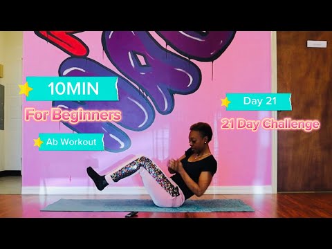 10 Min-Abs-Home Workout-No Equipment -for beginners-Day 21-21 Day Challenge