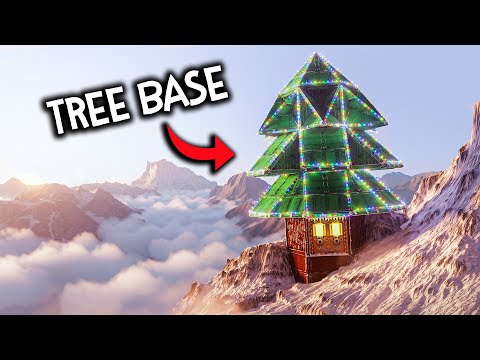 Living out of a Christmas Tree Base....