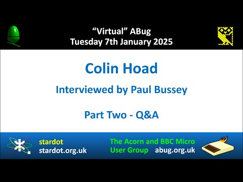 ABug: An Interview with Colin Hoad - Part 2 (BBC Micro & Acorn Electron games and coding Youtuber)