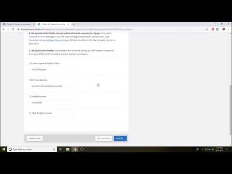 Engage Tutorial - How to make a budget request