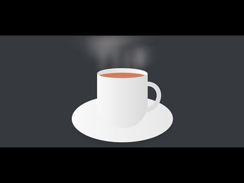animated Hot tea using html & css css animation