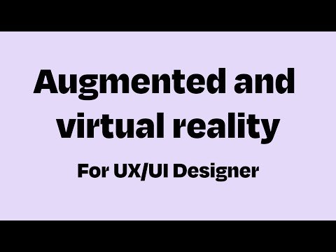 Augmented and Virtual Reality for UX/UI Designers | by Saravanan Durai