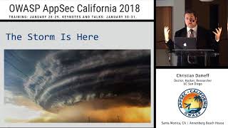 APPSEC Cali 2018 - Closing Keynote - Digital Disease: How Healthcare Cybersecurity Challenges...